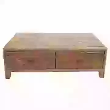 Reclaimed Pine 4 Drawer Coffee Table